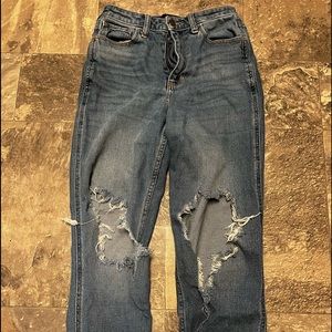 hollister mom jeans